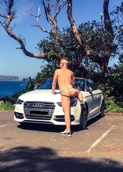 underguy7:Jockstrap, nikes & Audi