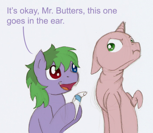 butters-the-alicorn:unhinged-pony:butters-the-alicorn:Somepony clearly needs to update the royal doctor about alternative ways to check temperature. His trust for temperature taking needs to be built up from scratch.   Unhinged: Uh…we were just playing