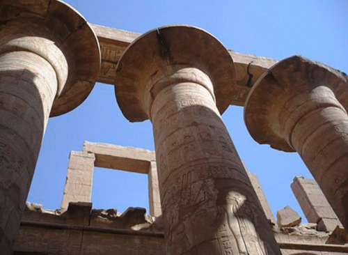 The Columns of The Karnak Temple