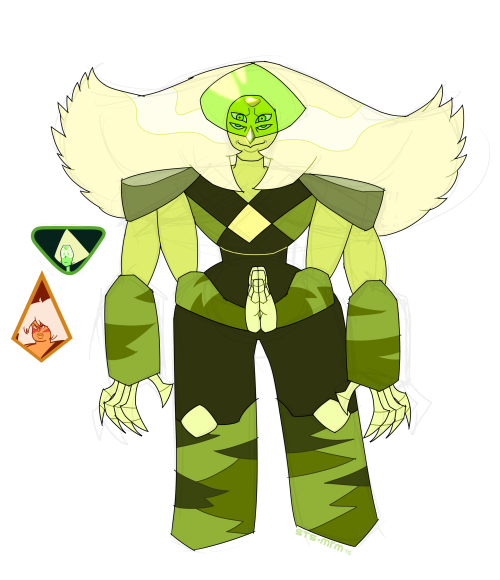 dou-hong:  stasmaromi:    Dou Hong-inspired gem-fusions! Part 2:  Peridot fusions (except for Amethyst+Peridot, she’s in the previous post)  SUPERSTAR! These look awesome!