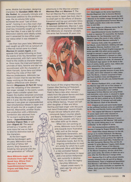 lunaticobscurity:  haruhiko mikimoto article from manga mania #21