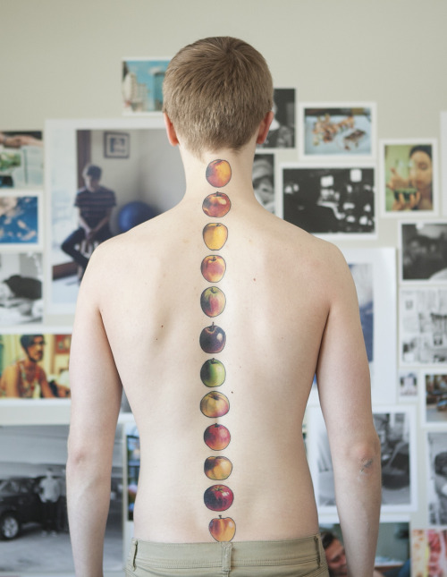 fuckyeahtattoos: My first tattoo made up of 12 different varieties of apples Done by the wonderful J