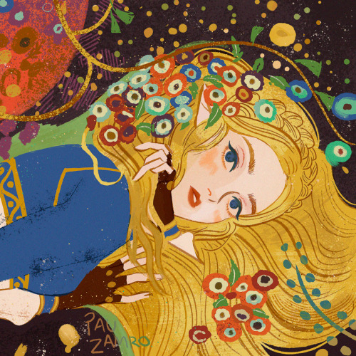 pauzamro:klimt inspired zeldaprints