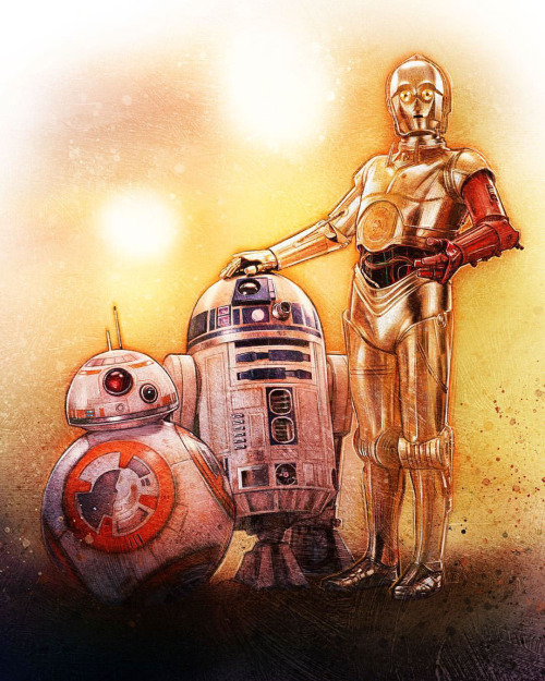 starwarsandotherthingsman: Star Wars: The Force Awakens Character Illustrations by Paul shipper