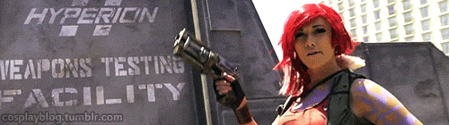 cosplayblog:  Birthday Weeks | Alive Week (Day #4):  Moon Moxxi (on GIF #1), Lilith (on GIF #2), Red and Purple Mad Moxxi (on GIF #3) and Handsome Jackie (on GIF #4) from Borderlands  Cosplayers: Jessica Nigri [TW | FB] (Moon Moxxi) Lindsay Elyse [TM
