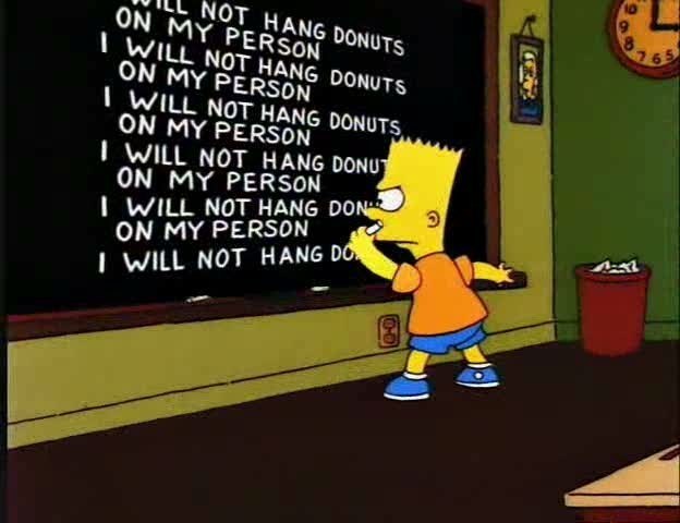 pr1nceshawn:  Some Of My Favorite Blackboard Gags From “The Simpsons”   