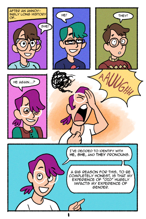 zakeno:A lil personal comic about my experience of gender and DID. The TL;DR of this comic is that I