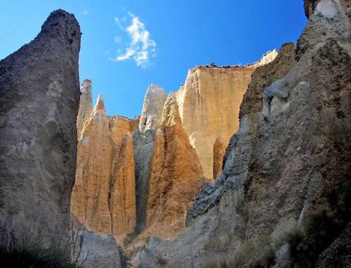 Clay CliffsIn the middle of New Zealand’s South Island, near the tiny town of Omarama lies a hidden 