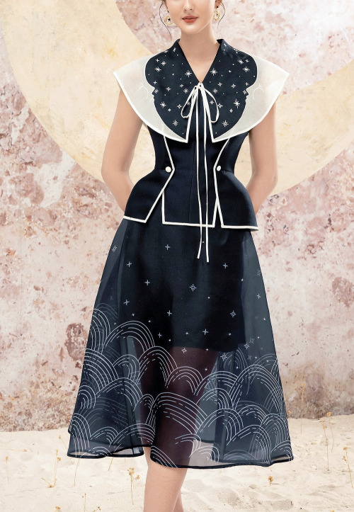 evermore-fashion: Favourite Designs: Rosee de Matin ‘Star in the Night Sky’ Spring 2021 Collection T