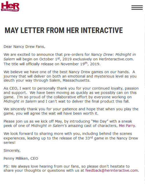 dirk-valentine-lives:Here is the May letter from HeR in case anybody else is having trouble getting 