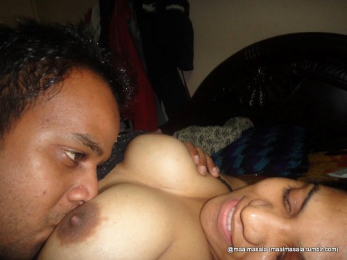 maalmasala:  Desi dever pressing his bhabhi’s big milky boobs n enjoying every inch of her juicy tits - This bhabhi is damn hot n sexy - Simply wow gore chikne breasts with sexy nipples - Maal Masala