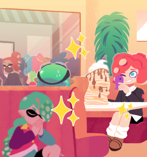 theriaque:hey all! here are the full pieces for my three submissions for a Splatoon zine, Shoalcial 