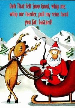 babygirlssweetsurrender:  Not your typical Rudolph tale. :-D Merry Christmas pervs.