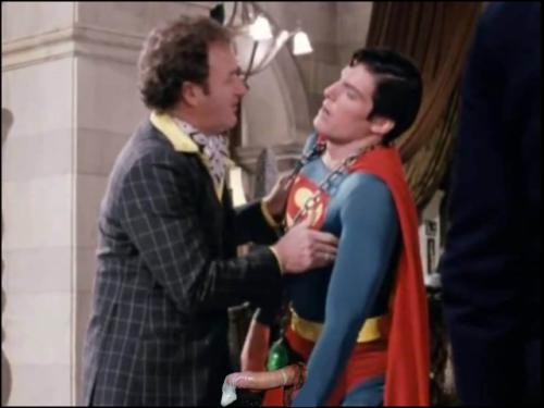 Outwitted by Lex, who is collecting Superman’s seed.  Chris Reeve was the “best” Superman,