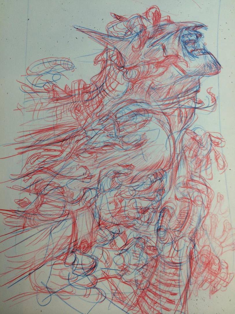 bear1na:  Batman: Arkham Manor #1 variant cover process by Eric Canete *