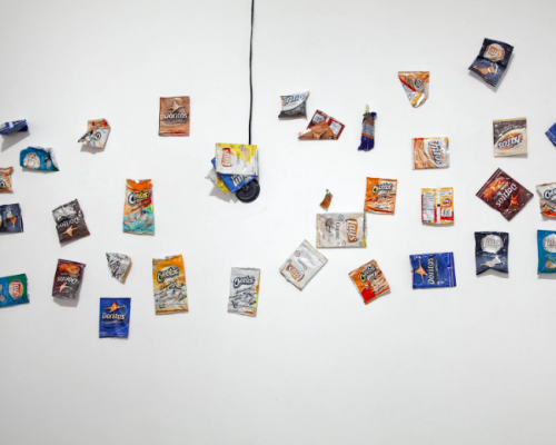 blackcontemporaryart:  Devin Kenny Loitering is good, 2013Polypropylene and rotating mechanism. Dimensions variable. Courtesy of the artist.