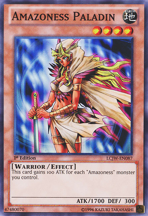 yugiohcardsdaily: Amazoness Paladin“This card gains 100 ATK for each ‘Amazoness’ m