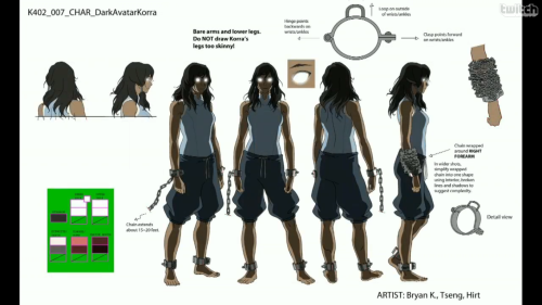 korranews:  Korra’s design evolution in Book 4. 