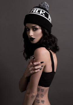 felicefawn:  Myself for Black Altar Apparel.