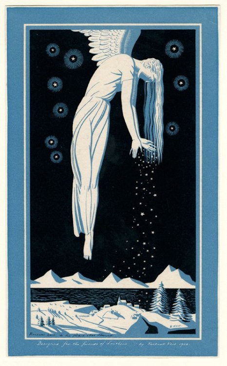 artemisdreaming: Angel Bookplate Rockwell Kent Good morning, welcome to Wednesday! Check our holding