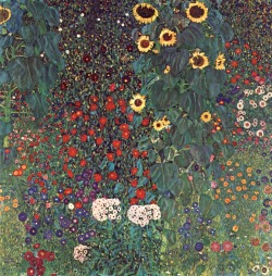 xizv:  Country Garden with Sunflowers, Gustav Klimt. 1905-1906. 