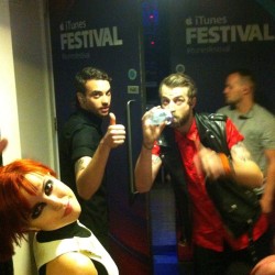 paramore:  Getting ready backstage at the