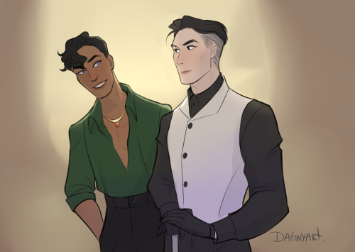 Today I decided to reread The Six of Crows. So here adult Jesper and Kaz