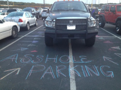  This is a good reason to always carry sidewalk chalk in the car. 