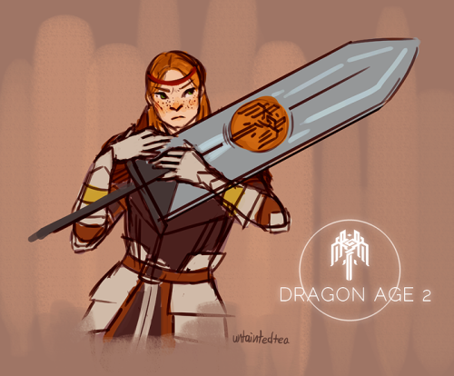 untaintedtea:  Scribble of Aveline as Red from Transistor for the   dragonage60min  crossover prompt! 