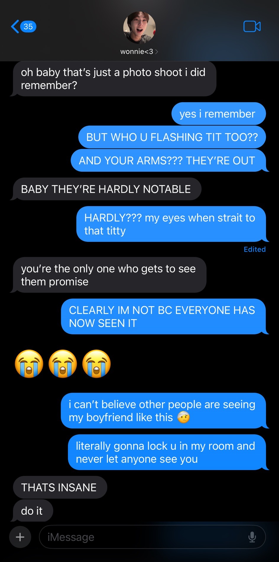 BOYFRIEND TEXTS W/JUNGWON