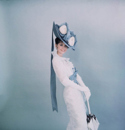 audreyandmarilyn:  Audrey Hepburn photographed by Cecil Beaton in a promotional shot for My Fair Lady, 1963. 