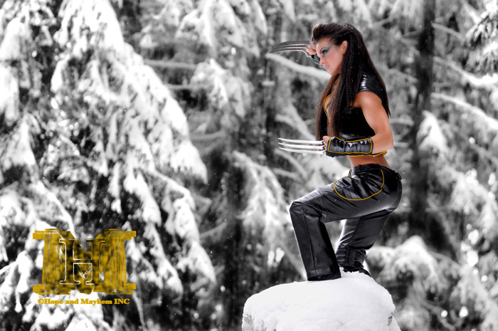 kamikame-cosplay:  Female Wolverine cosplay by Amber Dawn Orton  Photographer: Hope