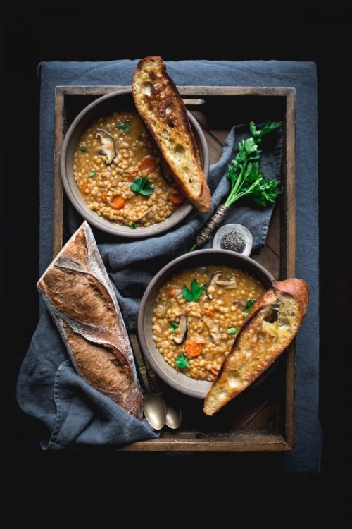 this lentil soup by adventures in cooking is just the thing for this cold february.