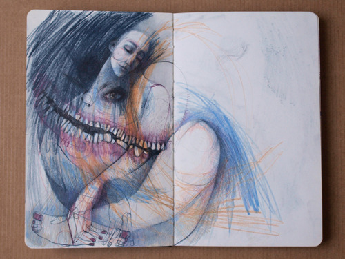 devidsketchbook: DIRTY MOLESKINE Artist Marina González Eme (behance)
