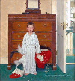 trulyvincent:  Some of the photos behind Norman Rockwell’s iconic holiday paintings