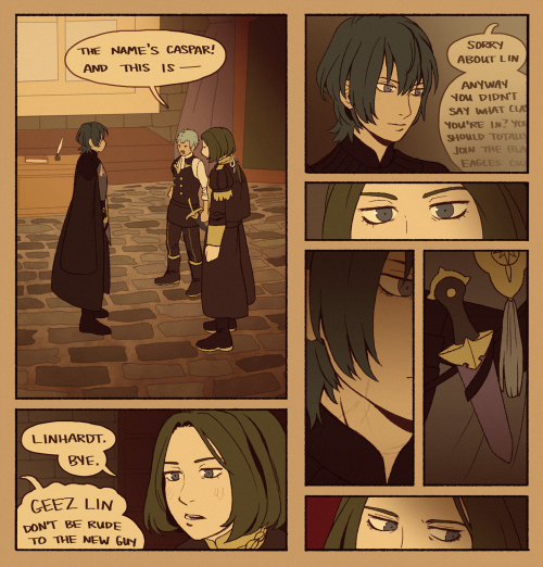 For day 1 of Byhardt Week on Twitter, I made a comic. I chose the prompts “First impressions” and “S