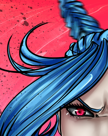 ikebanakatsu:  God, it’s finished! I hope you like it! Jinx from League of Legends <333333 Soon in my deviantart e_e http://ikebanakatsu.deviantart.com/  Hard fucking problems with the quality of the second part, so I crop it in 4 t3t