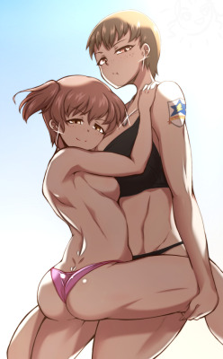 welcometotheyuriheaven:  More Naomi and Alisa,