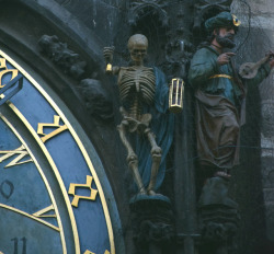 fallbabylon: Astronomical clock with Memento Mori- Prague, Czech Republic 