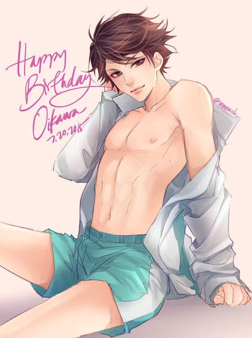 mmmaoh:  07.20.2015 - Happy Birthday Oikawa! Been a while since I drew digitally haha this guy is so addictive to draw