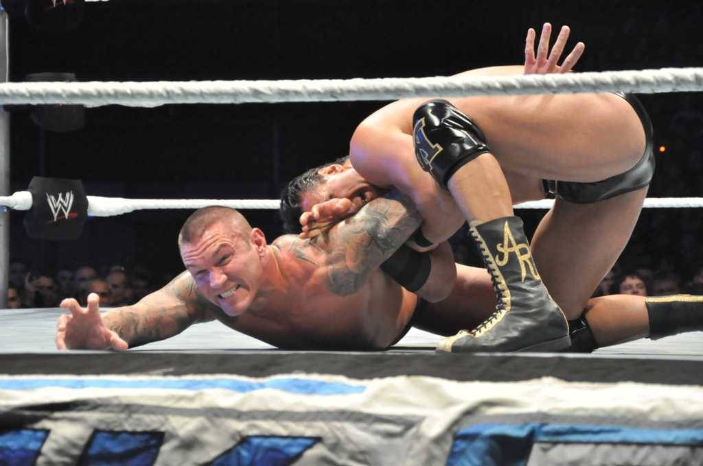 rwfan11:  Orton and Alberto Del Rio …. nice shot of Del Rio! 