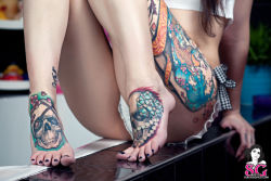 skullspiration:  Skull foot tattoos http://www.skullspiration.com/skull-foot-tattoos/