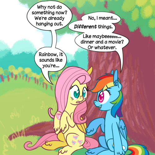 fluttershyreplies:  FlutterDash Prequel Trilogy Episode II: Attack of the Pones (Prologue) (Episode I) (Episode III coming April 21!)  EEEEOMGPOSTMORENAODIMMIT TWT <333 Stupid cliffhangers! I can’t wait that long! ;w;