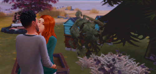 Basil moved onto the Island and… I didn’t take screenshots of their relationship progressing 