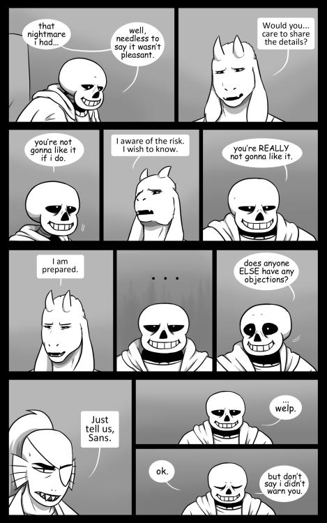 undertalethingems:Unexpected Guests Chapter Seven: Page 8First / Previous / Next (Coming soon!)He di