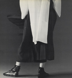 pleats-me:  Yohji Yamamoto, 1984.  