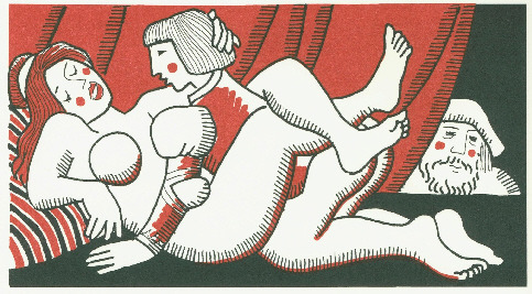 youcannottakeitwithyou:Celedonio Perellón (Spanish, 1926 - 2015)Illustration to Decameron