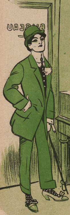 profoundgaiety:Vintage Dandy in GreenFrom L'Assiette au Beurre, 1910.