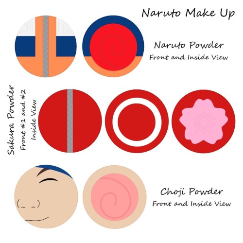 Naruto Inspired CosmeticDrawn by @judysartncraftstudio#art #drawing #draw #manga #anime #makeup 