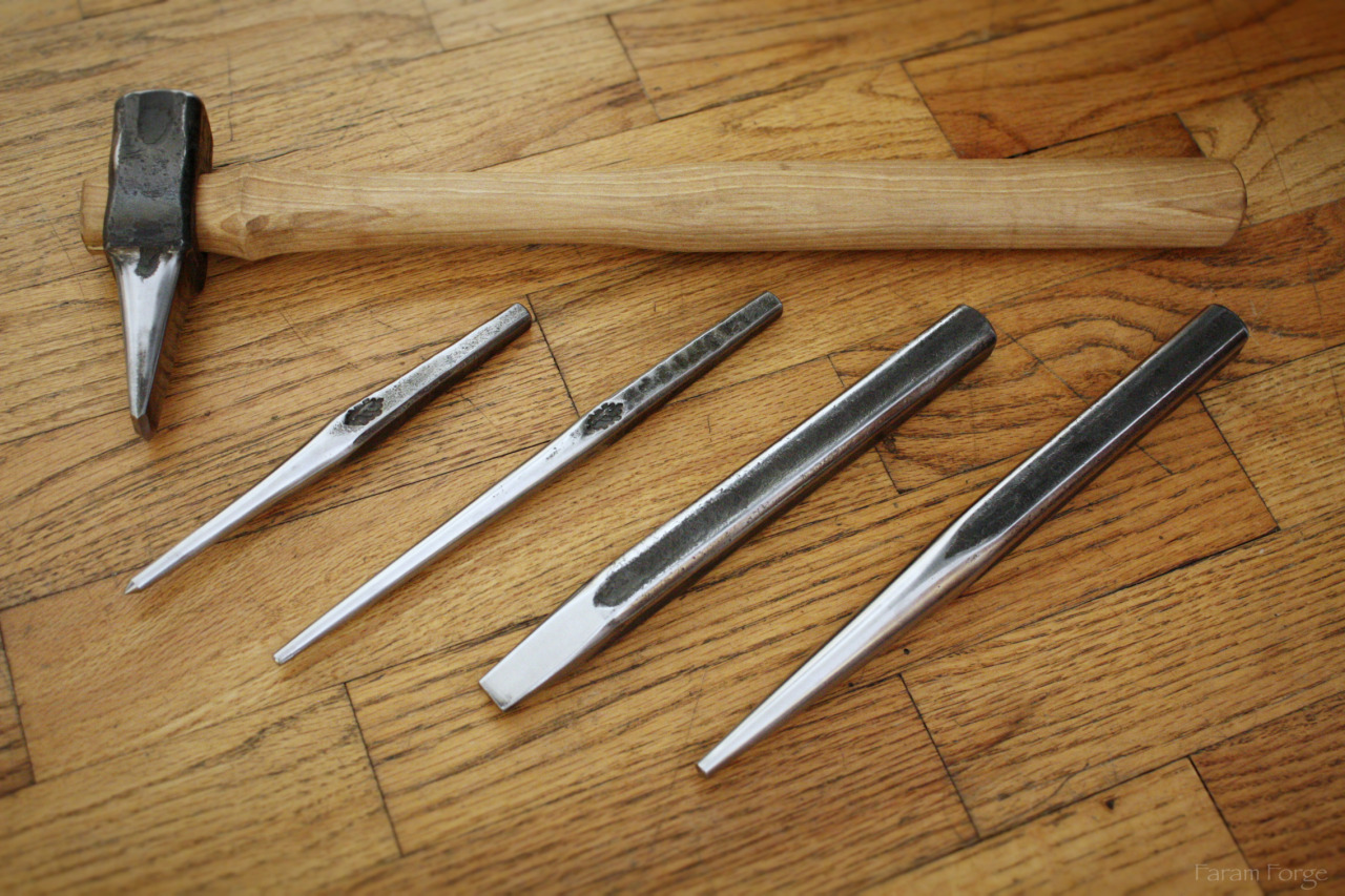 faramforge:  Here are 5 tools I forged recently. Three tools I needed and two tools